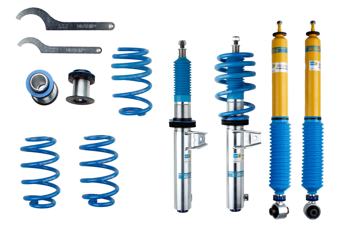 Bilstein B16 Height & Damping Adjustable Kit (48-251570) - Audi A3 8V Golf 7 (55mm/Multi)