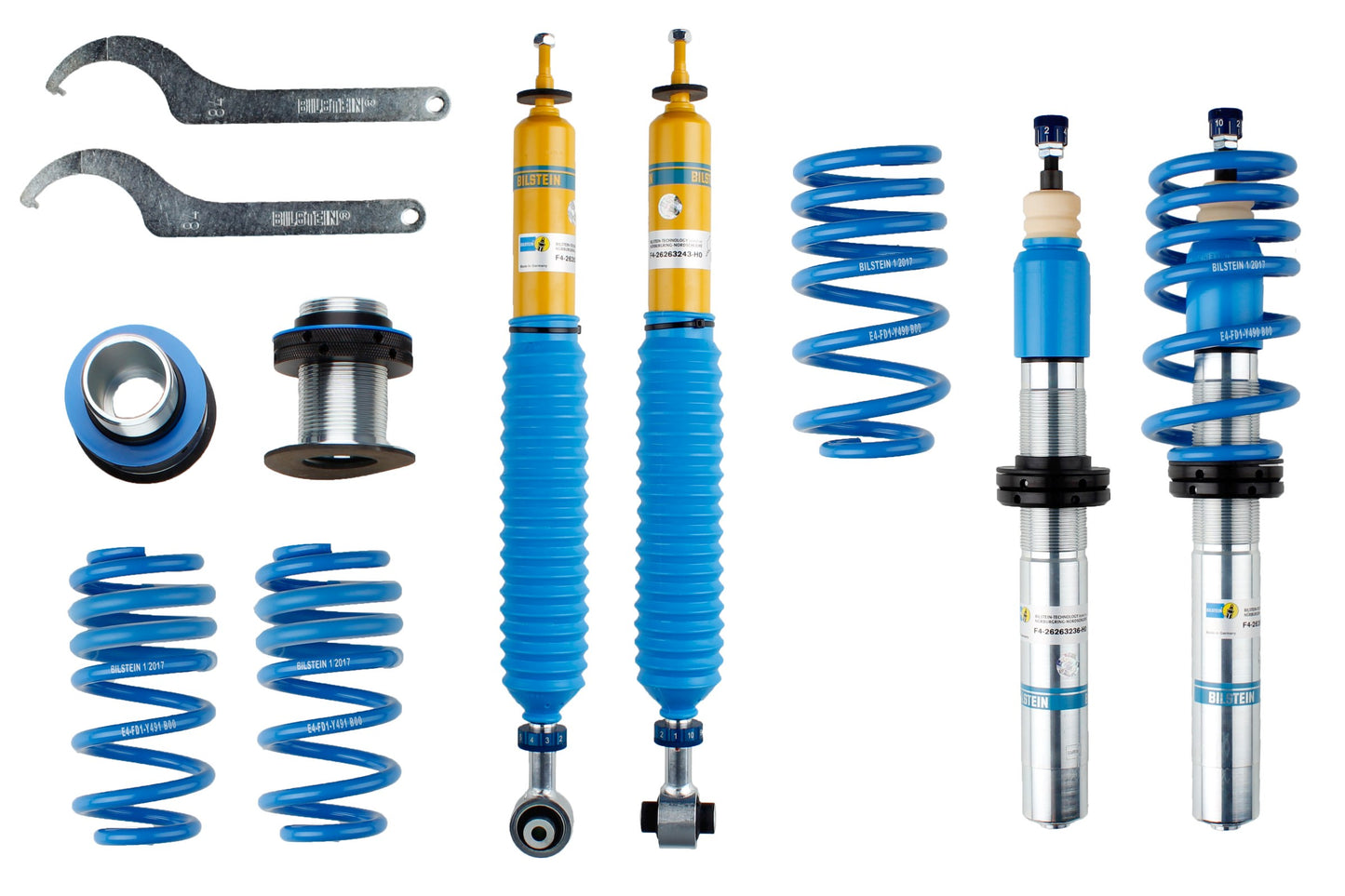 Bilstein B16 Height & Damping Adjustable Kit (48-262316) - Audi A4 Typ B9 53mm,B16 PSS10
