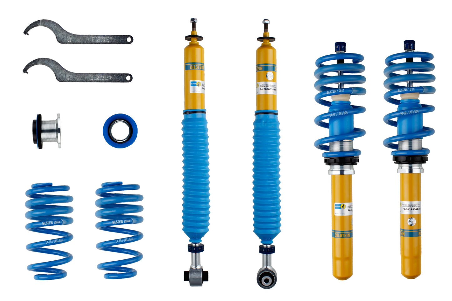 Bilstein B16 Height & Damping Adjustable Kit (48-275071) - Audi A4 Typ B9 VA Dm496 PSS10