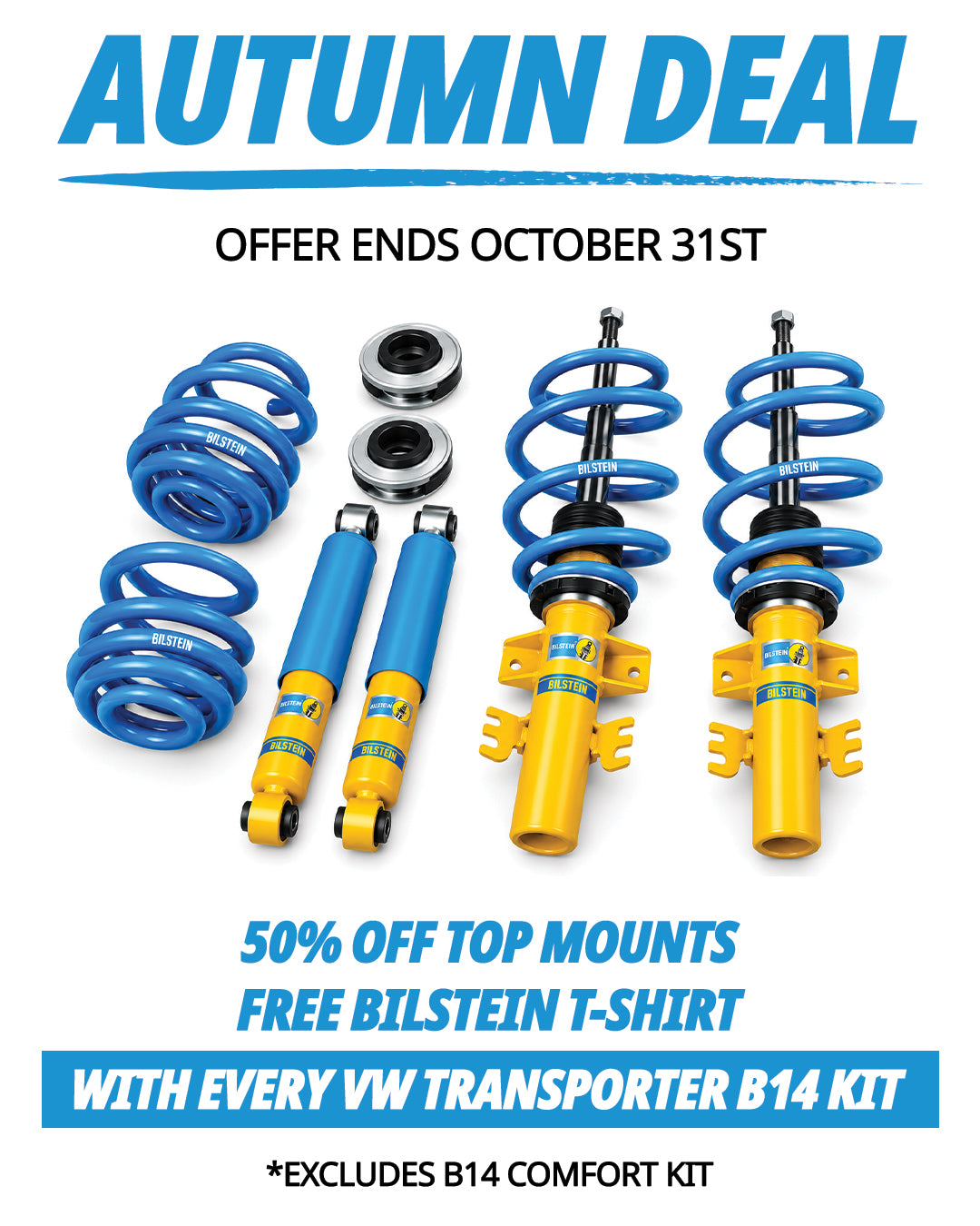 Bilstein B14 Kit (47-345638) for VW Transporters (T5/T6 T32) Bilstein